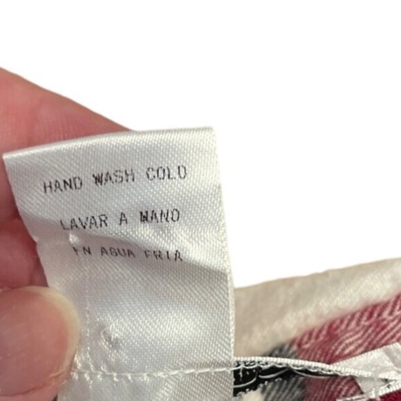 Ellison Long Sleeve Plaid Button Down Urban Outfitters Small Red White - Picture 6 of 6